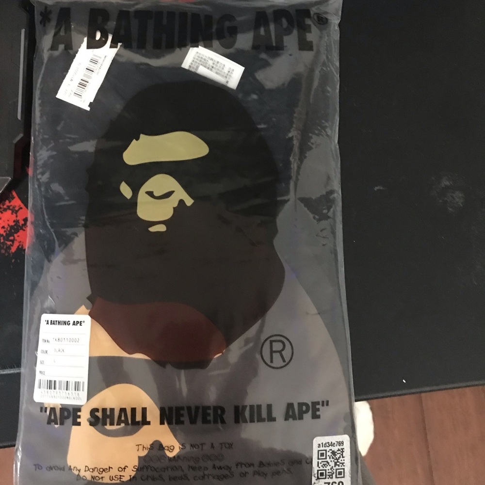 A Bathing Ape Black Graphic Tee